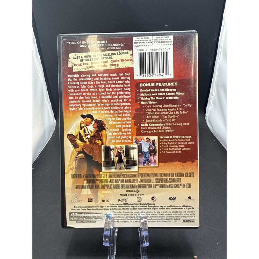 Step Up (DVD, 2006, Full‎ Frame) - Picture 2 of 2